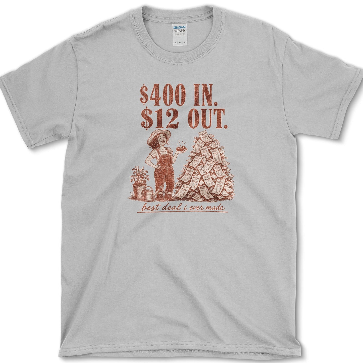 400 In 12 Out T-Shirt S / Sport Grey Essential Tees