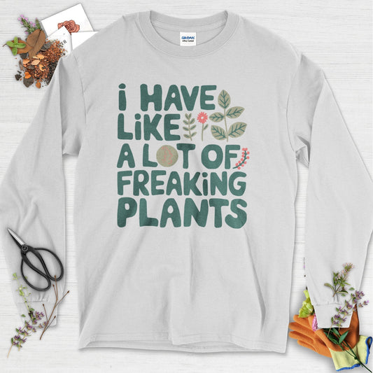 A Lot of Freaking Plants Long Sleeve Ash / S Physical Item