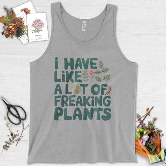 A Lot of Freaking Plants Tank Top Athletic Heather / XS Physical Item