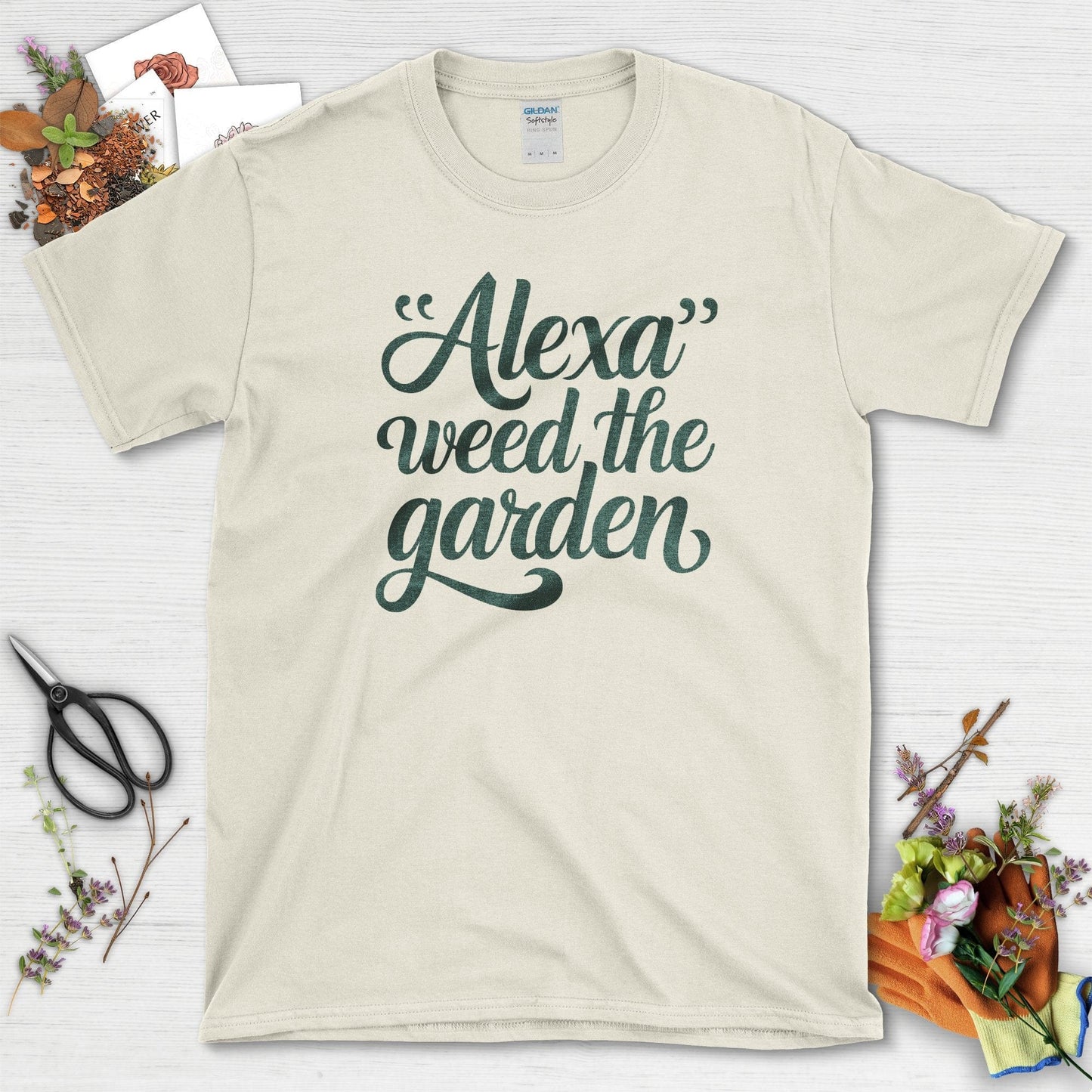 Alexa Weed The Garden T-Shirt Natural / S T-Shirt
