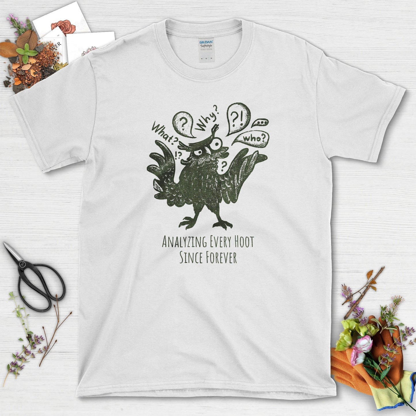 Analyzing Every Hoot Owl T-Shirt T-Shirts / S / White Physical Item