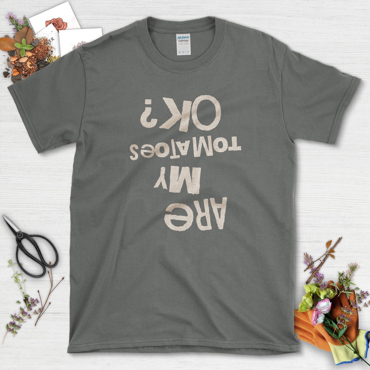Are My Tomatoes OK T-Shirt Charcoal / S T-Shirt