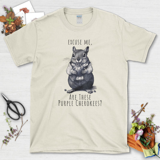 Are These Purple Cherokees T-Shirt Natural / S T-Shirt