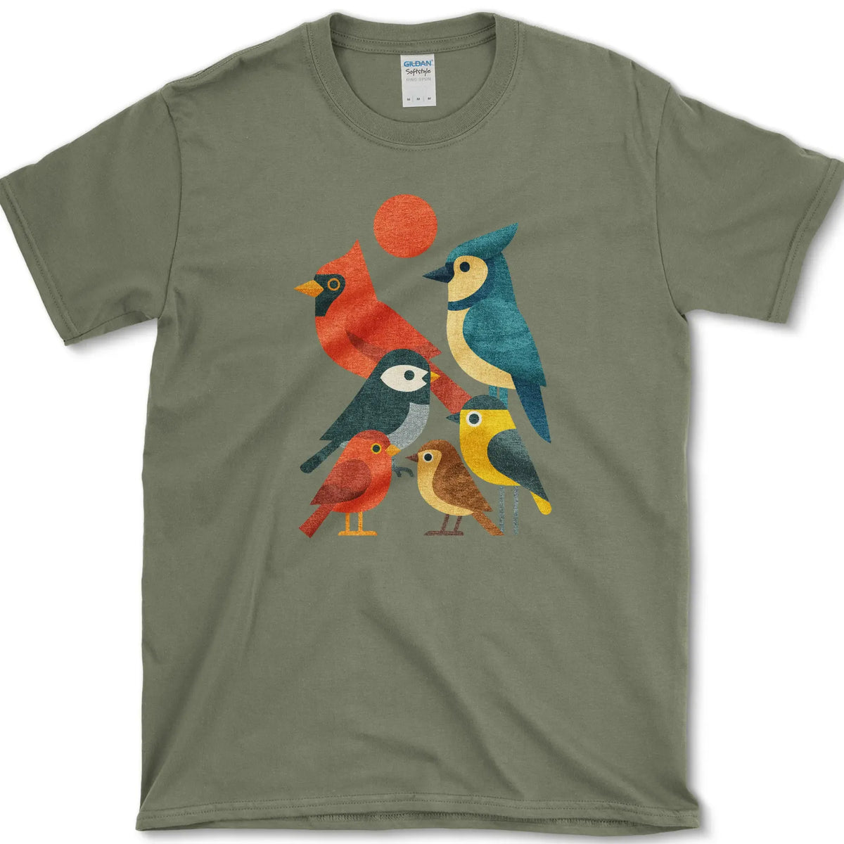 Backyard Buddies Flock Together T-Shirt Military Green / S Essential Tees