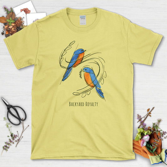 Backyard Royalty Bird T-Shirt Cornsilk / S T-Shirt