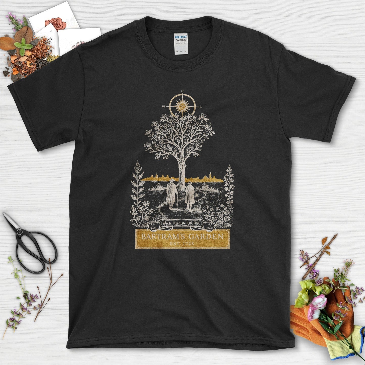 Bartram's Garden T-Shirt T-Shirts / S / Black Physical Item