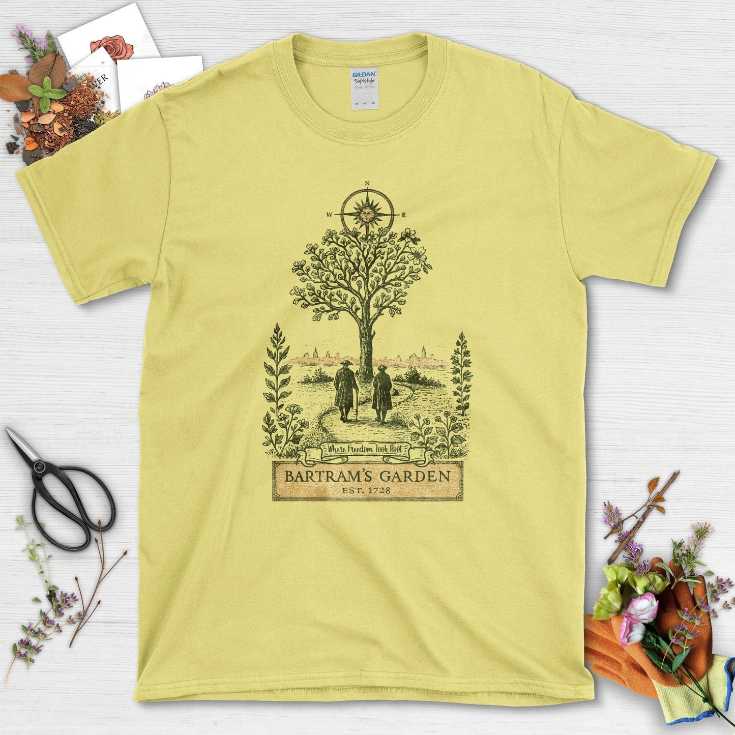 Bartram's Garden T-Shirt T-Shirts / S / Cornsilk Physical Item