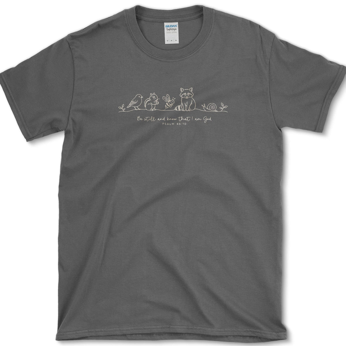 Be Still and Know T-Shirt S / Dark Heather Essential Tees