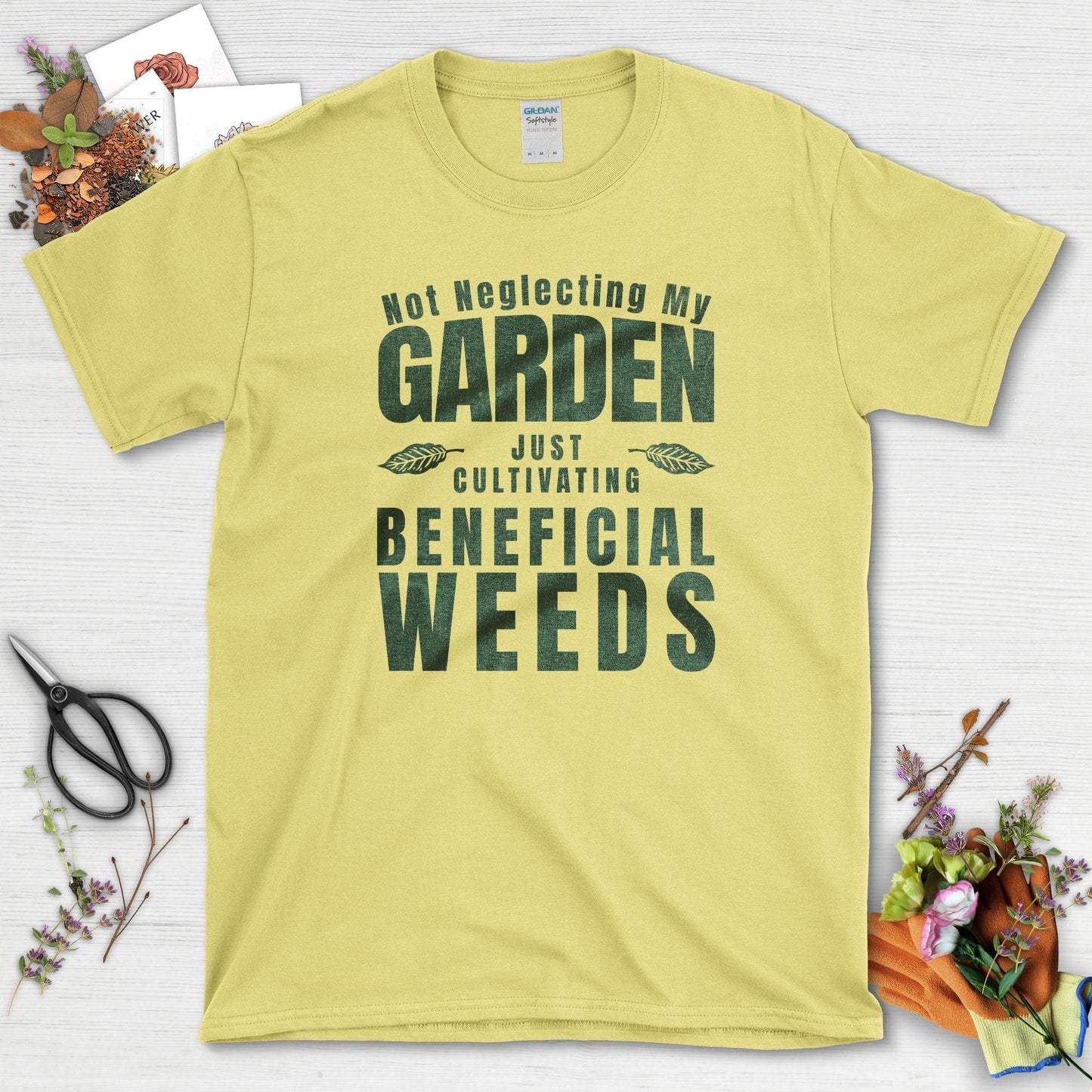Beneficial Weeds T-Shirt Cornsilk / S Physical Item