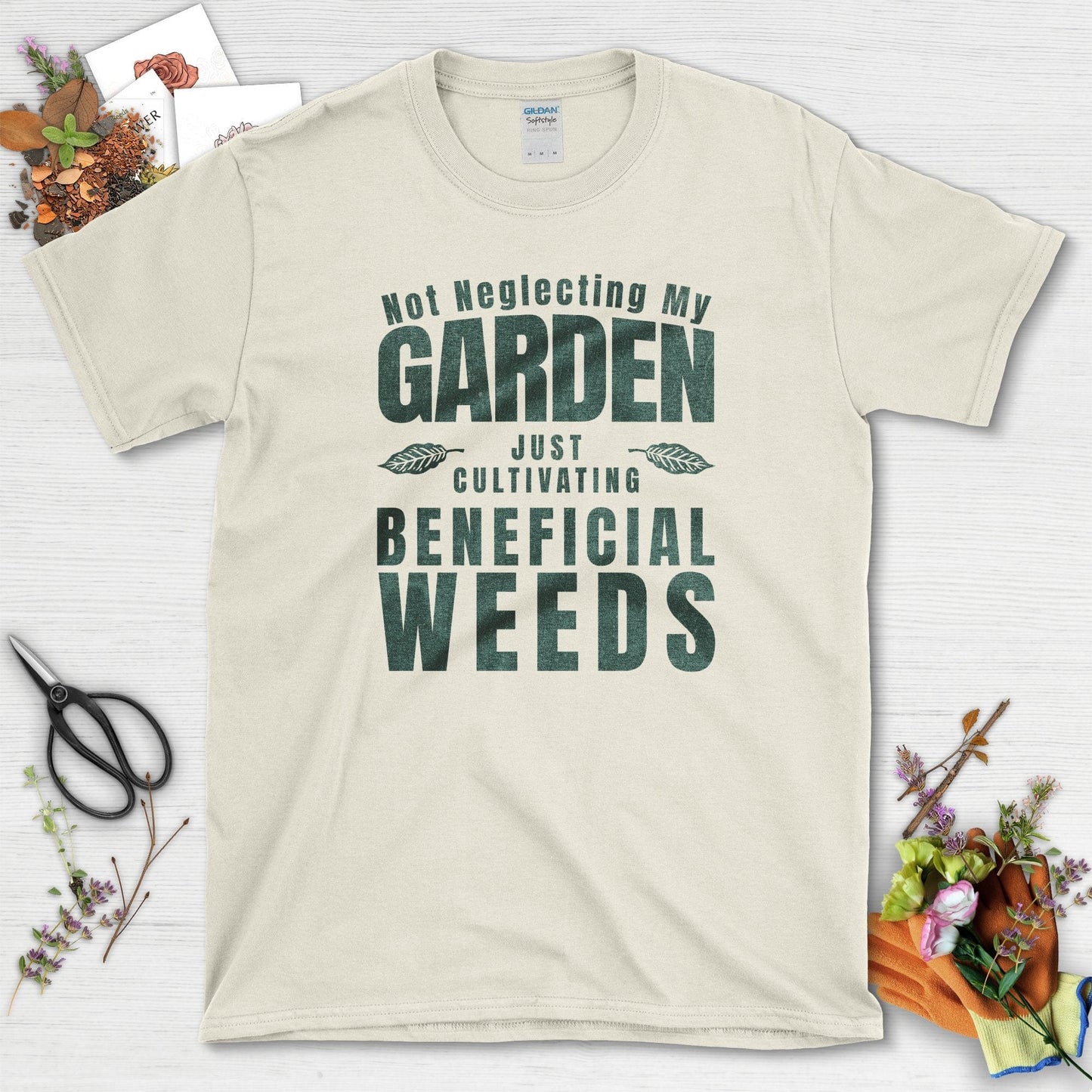 Beneficial Weeds T-Shirt Natural / S Physical Item