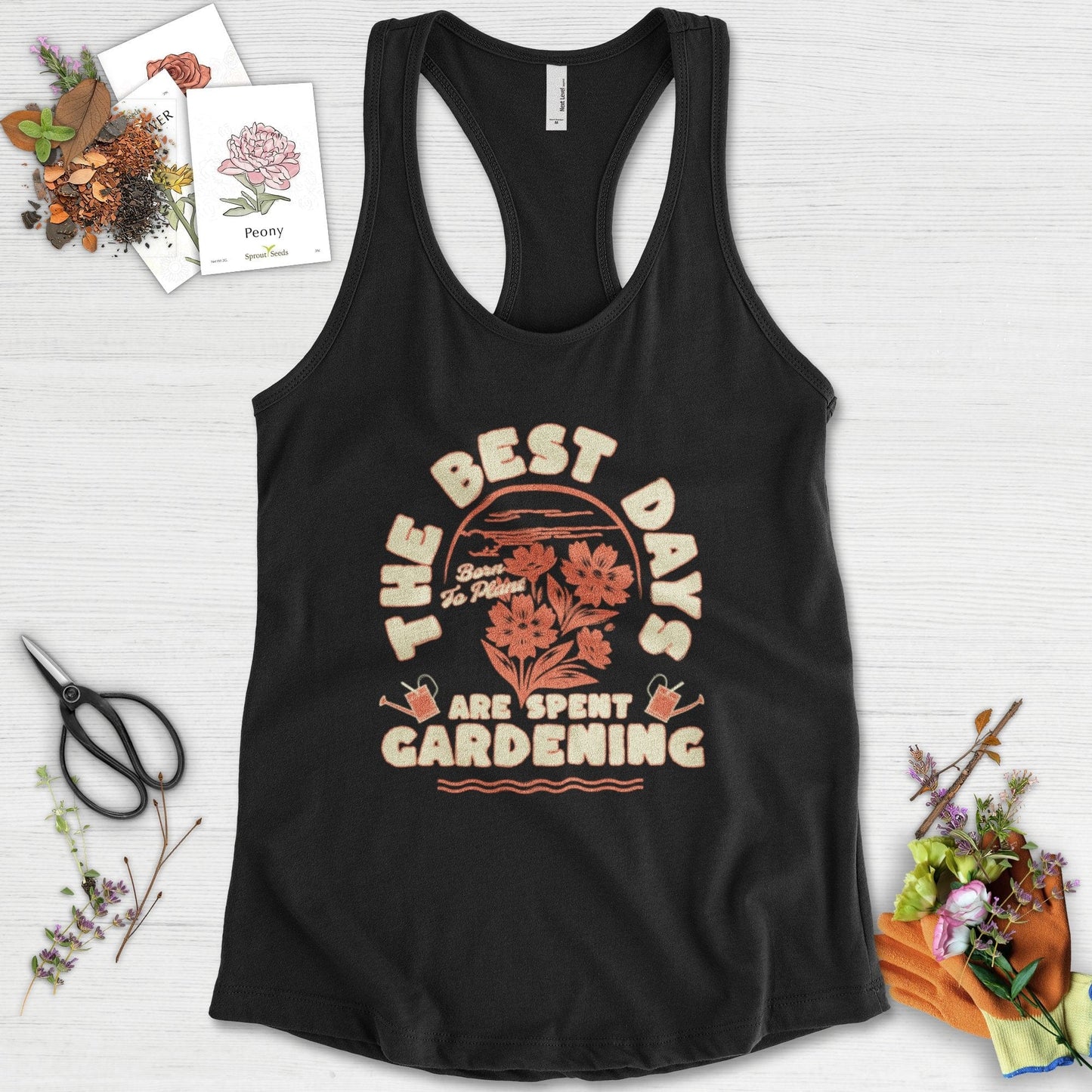 Best Days Gardening Racerback Racerback / XS / Black Physical Item