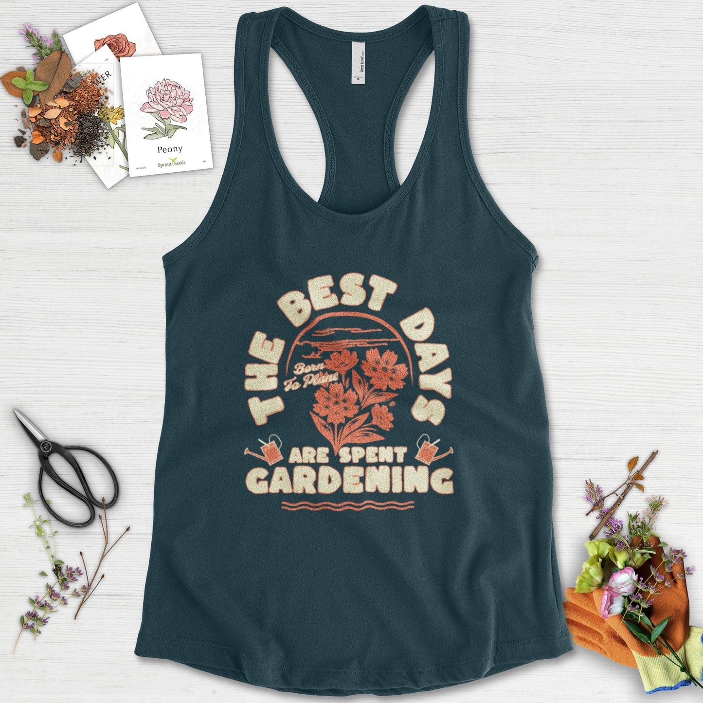 Best Days Gardening Racerback Racerback / XS / Midnight Navy Physical Item