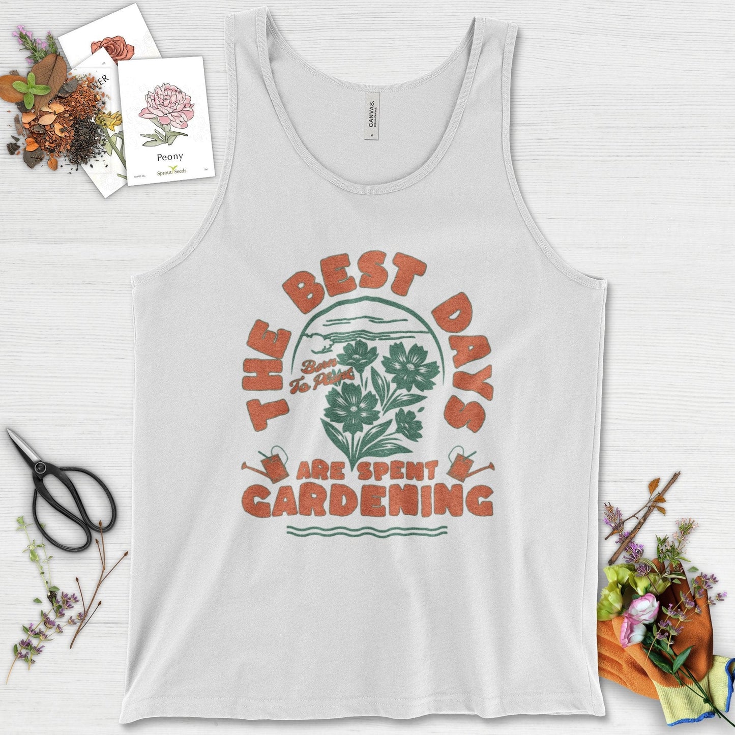 Best Days Gardening Tank Top White / XS Physical Item