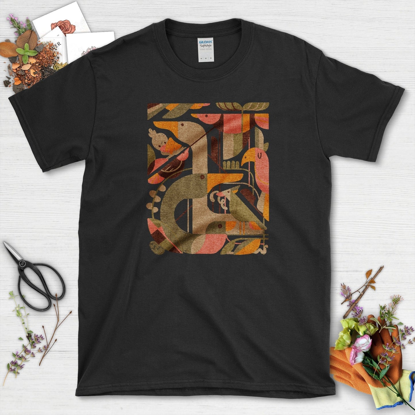 Bird Harmony T-Shirt Black / S T-Shirt