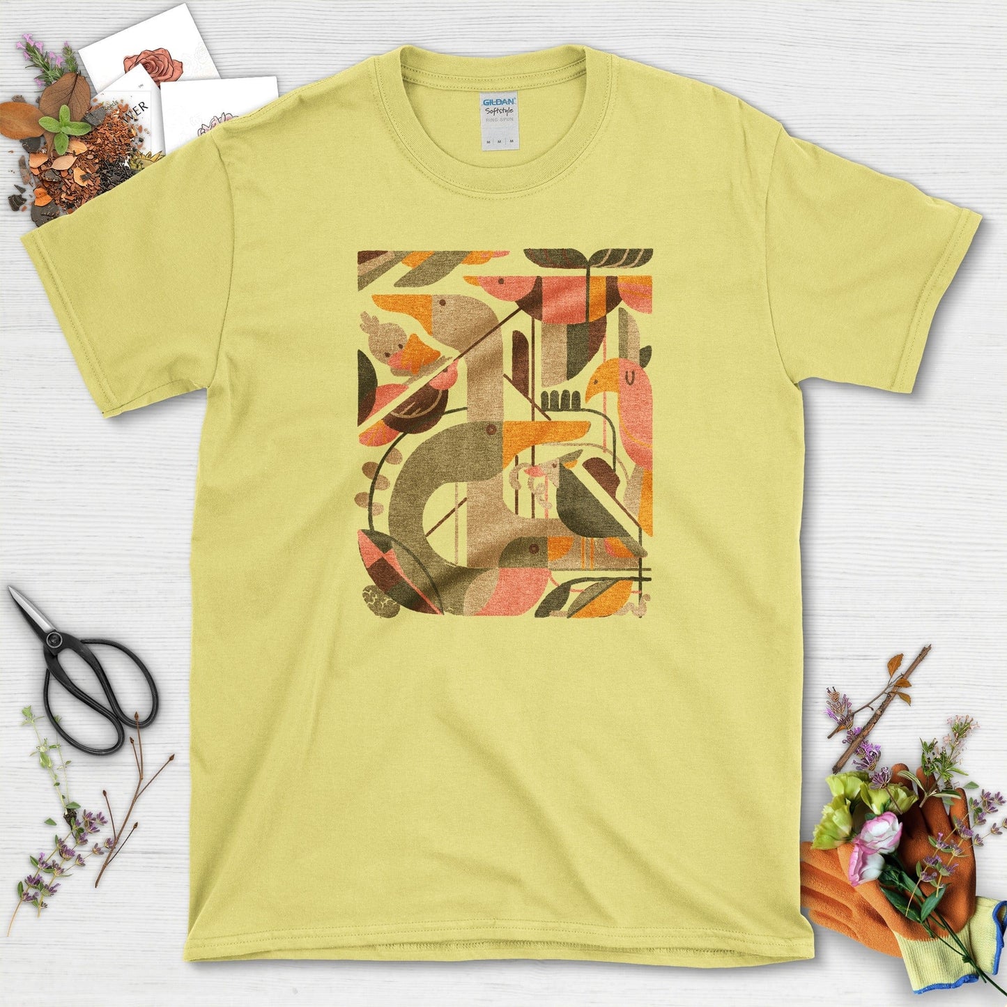 Bird Harmony T-Shirt Cornsilk / S T-Shirt