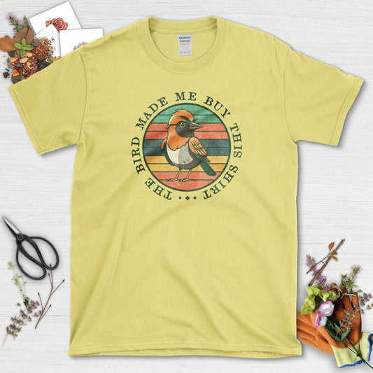 Bird Made Me T-Shirt Cornsilk / S Physical Item