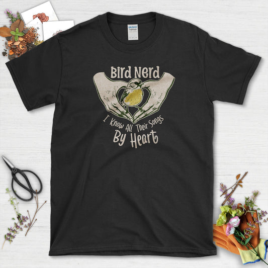 Bird Nerd Song T-Shirt Black / S Physical Item