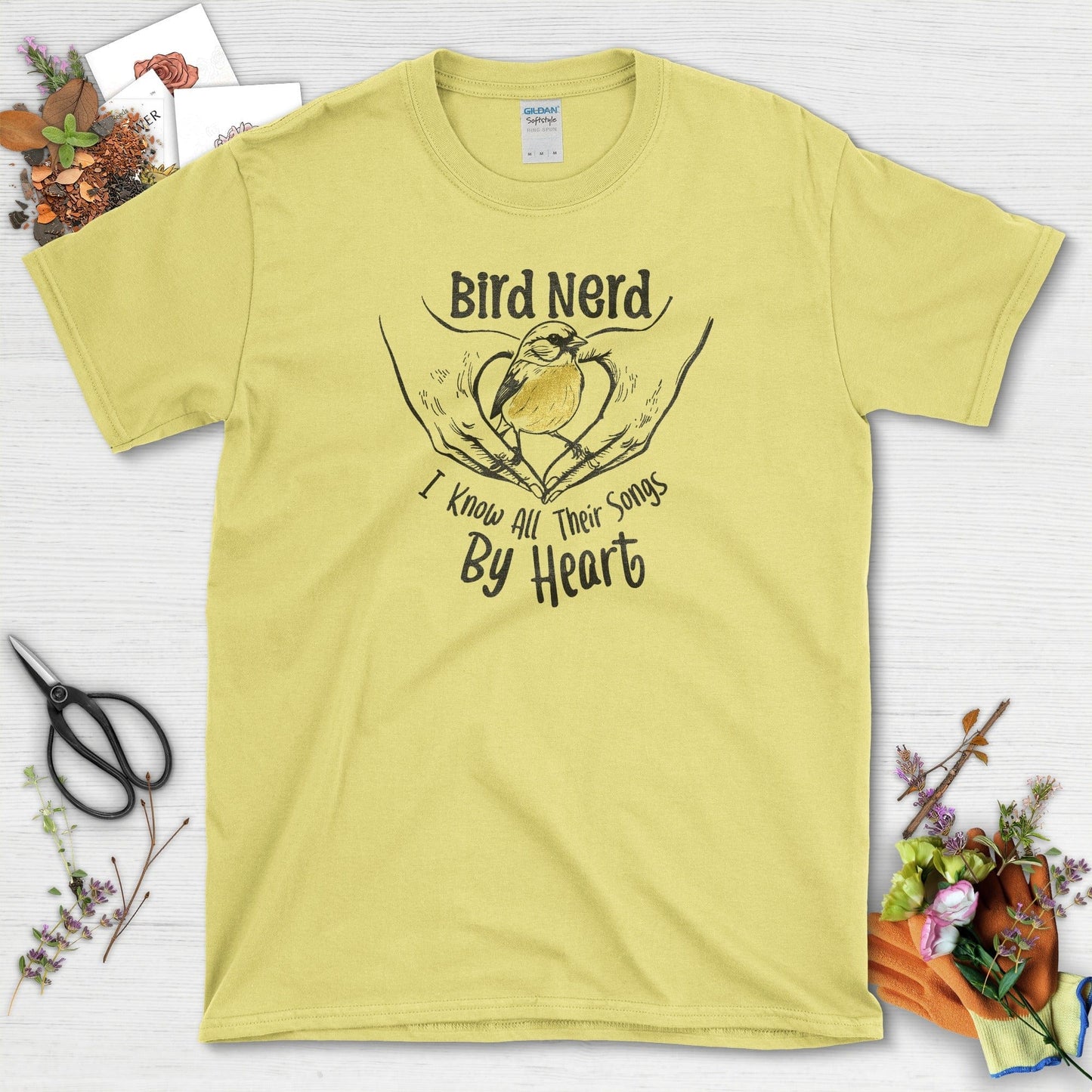 Bird Nerd Song T-Shirt Cornsilk / S Physical Item