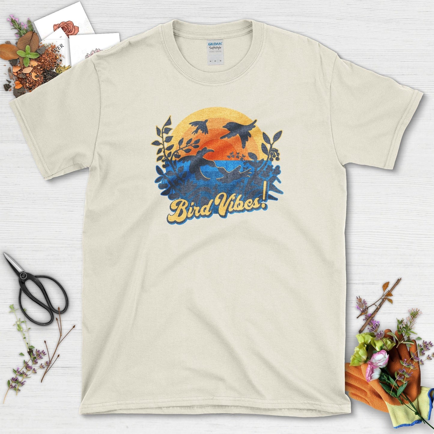 Bird Vibes T-Shirt Natural / S Physical Item