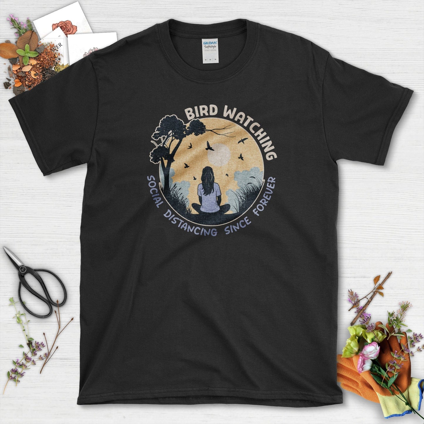 Bird Watching Forever T-Shirt Black / S Physical Item