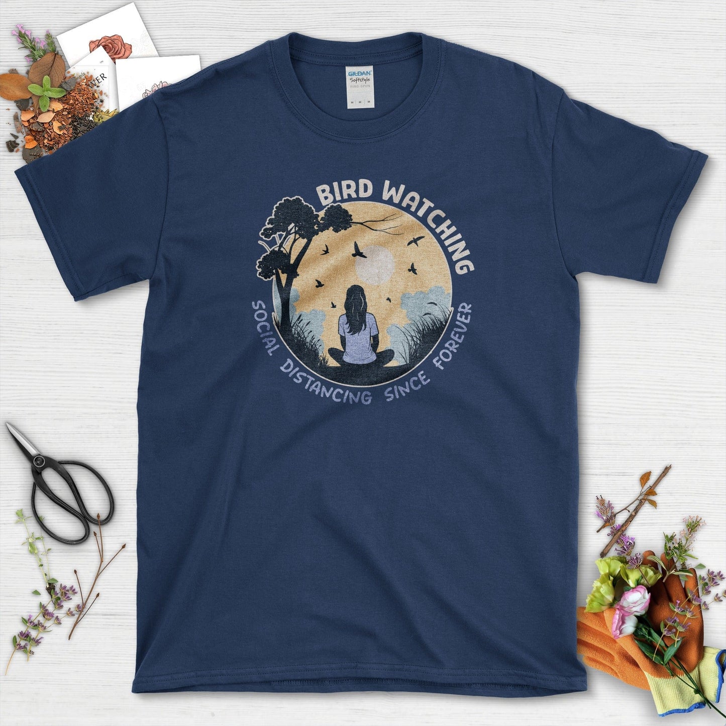 Bird Watching Forever T-Shirt Navy / S Physical Item