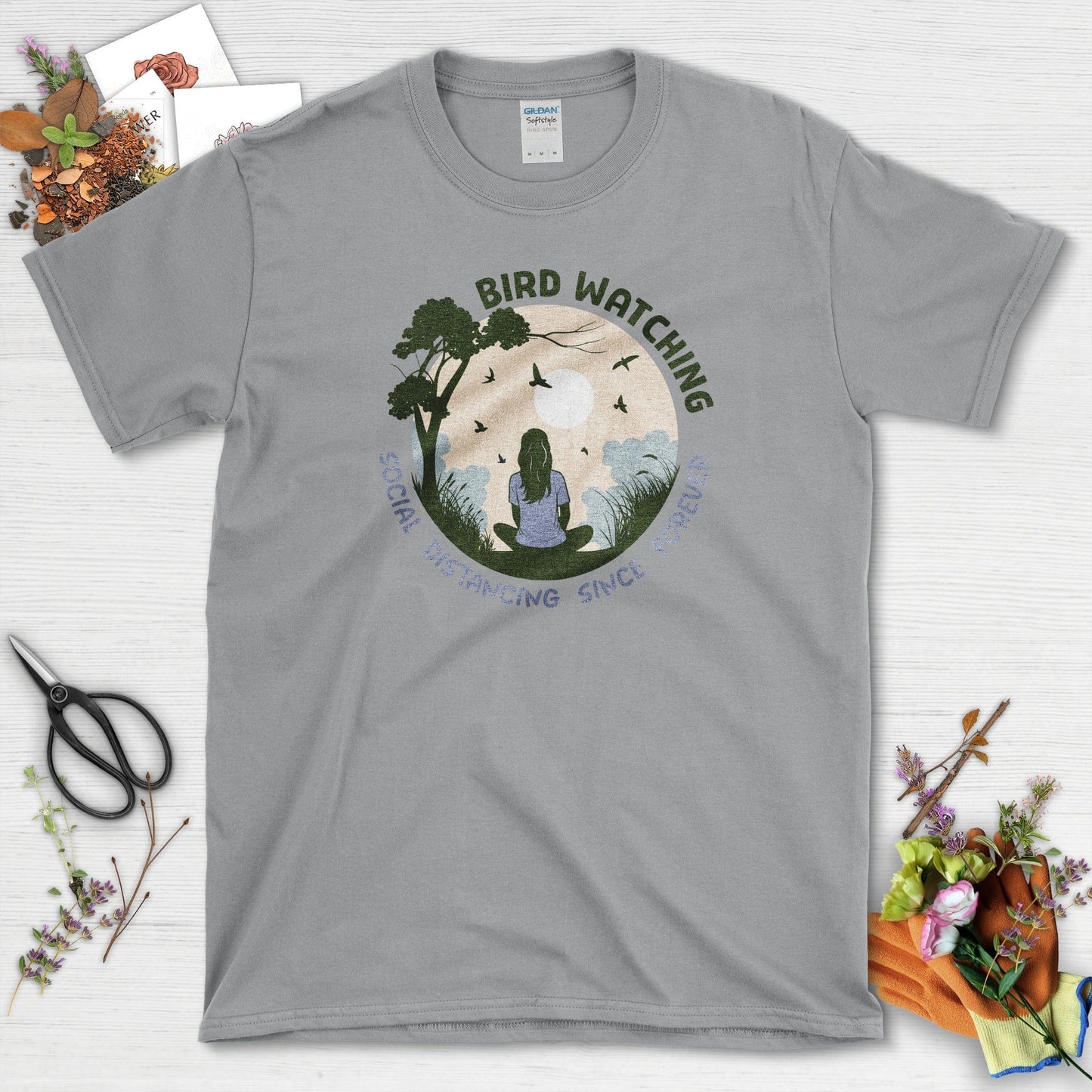 Bird Watching Forever T-Shirt Sport Grey / S Physical Item