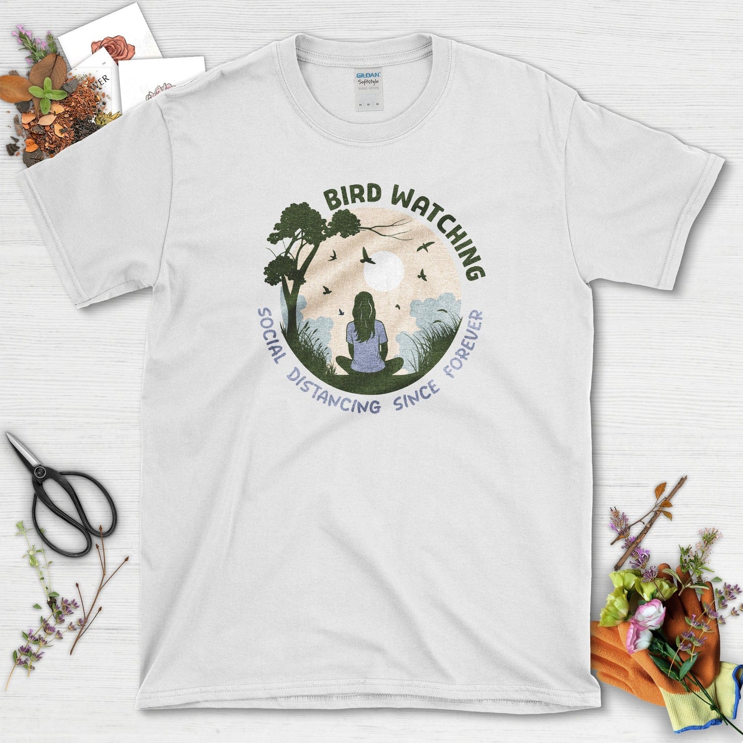 Bird Watching Forever T-Shirt White / S Physical Item