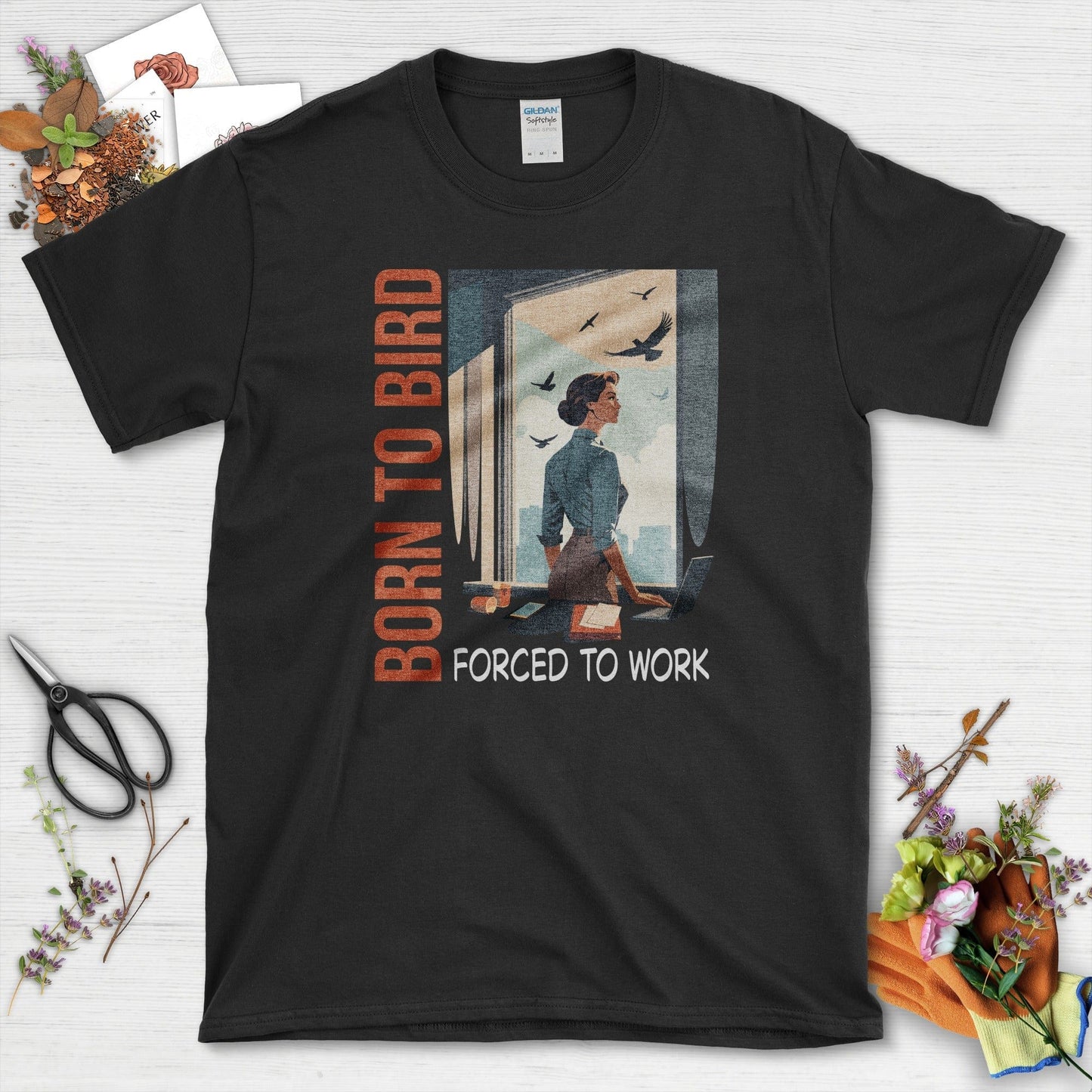 Born To Bird T-Shirt Black / S Physical Item
