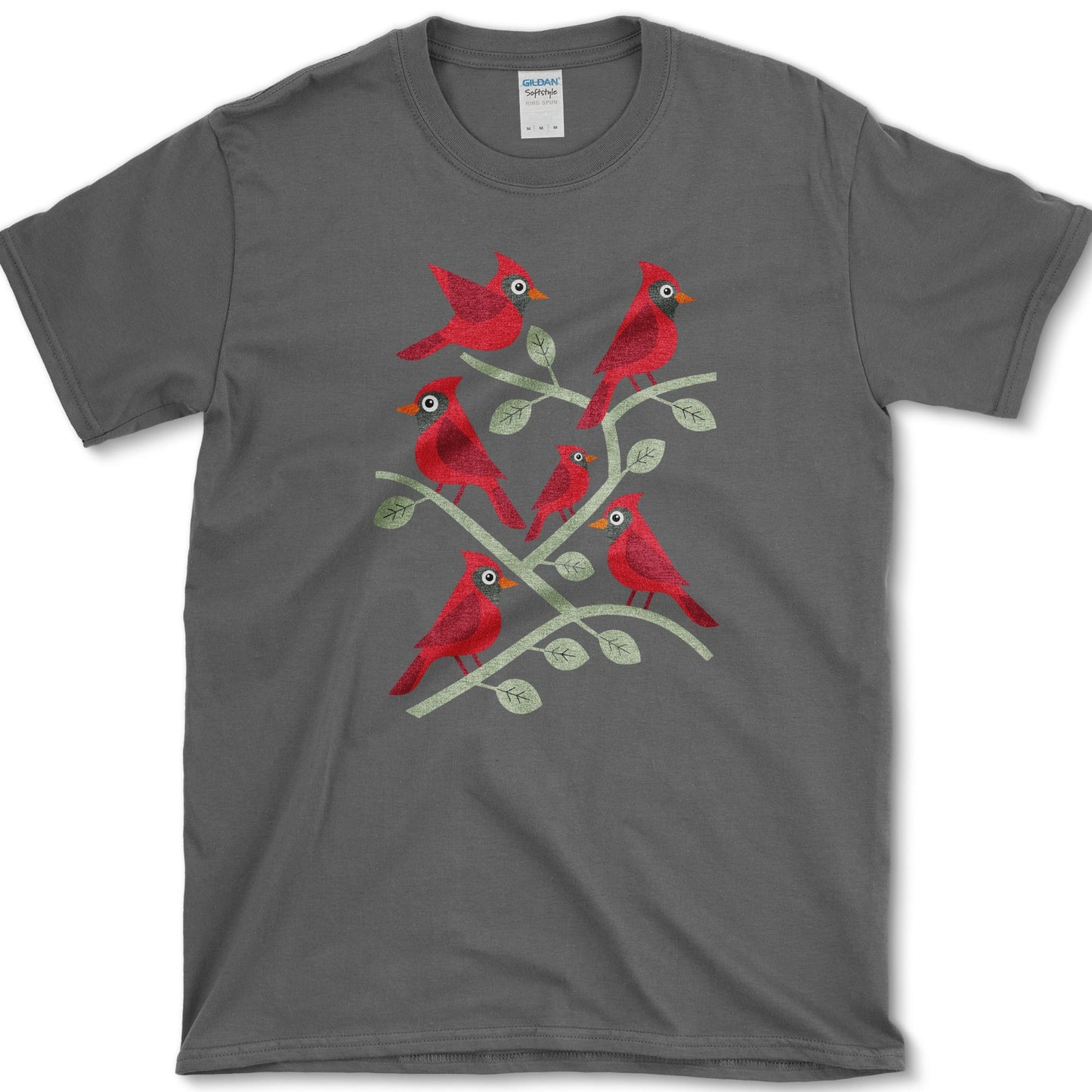 Cardinal Branches T-Shirt S / Dark Heather Essential Tees