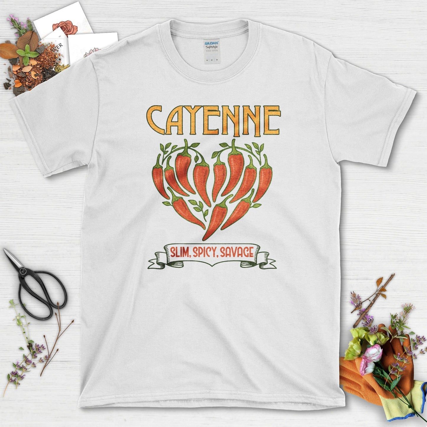Cayenne Slim Spicy Savage T-Shirt White / M Physical Item