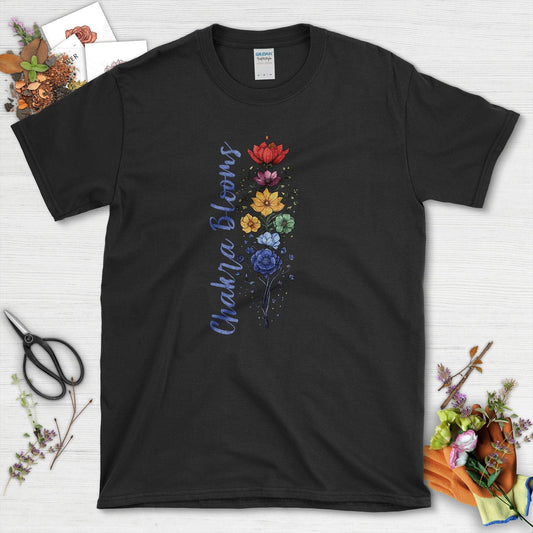 Chakra Blooms T-Shirt Black / S T-Shirt