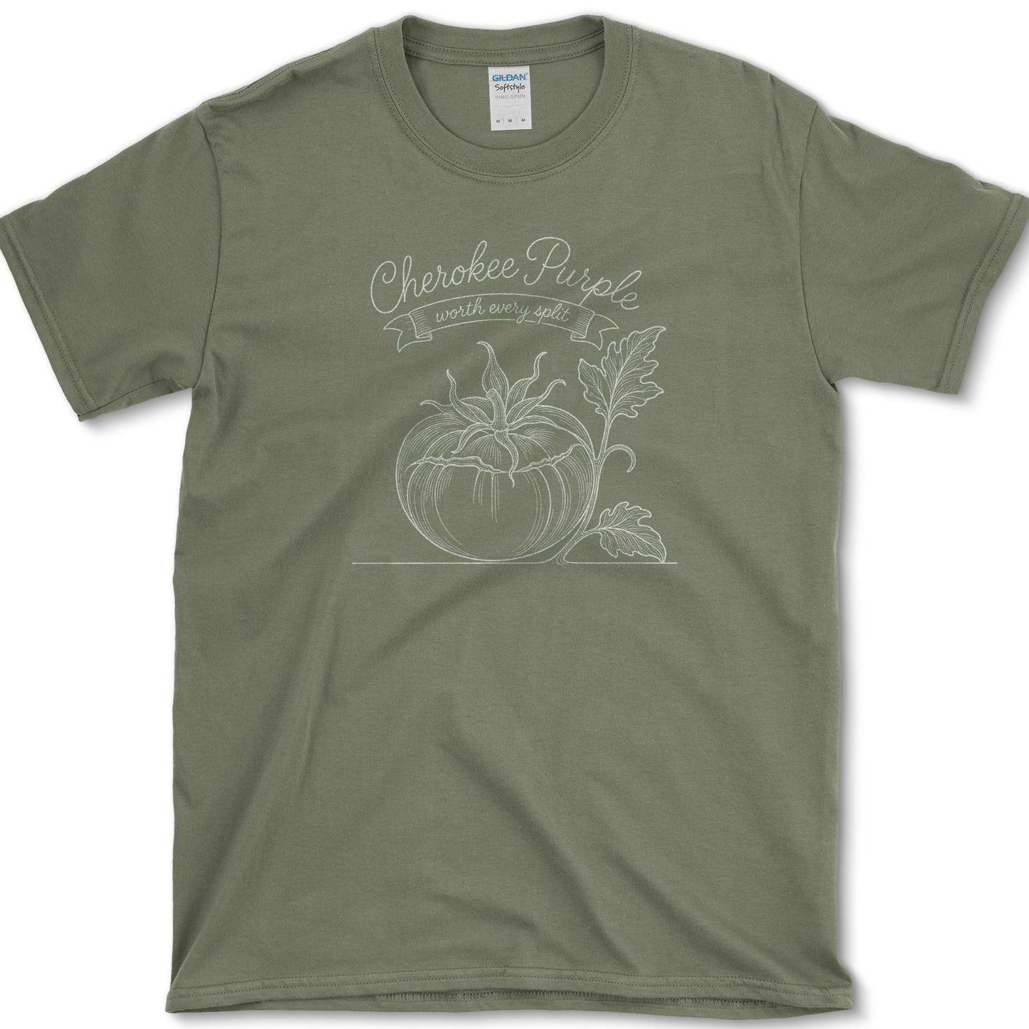 Cherokee Purple T-Shirt S / Military Green Essential Tees
