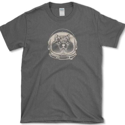 Chipmunk Astronaut T-Shirt Dark Heather / S Essential Tees