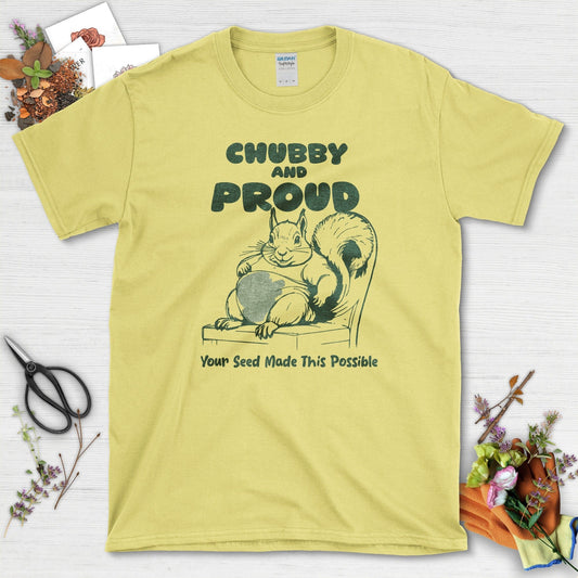 Chubby Proud Squirrel T-Shirt Cornsilk / S T-Shirt