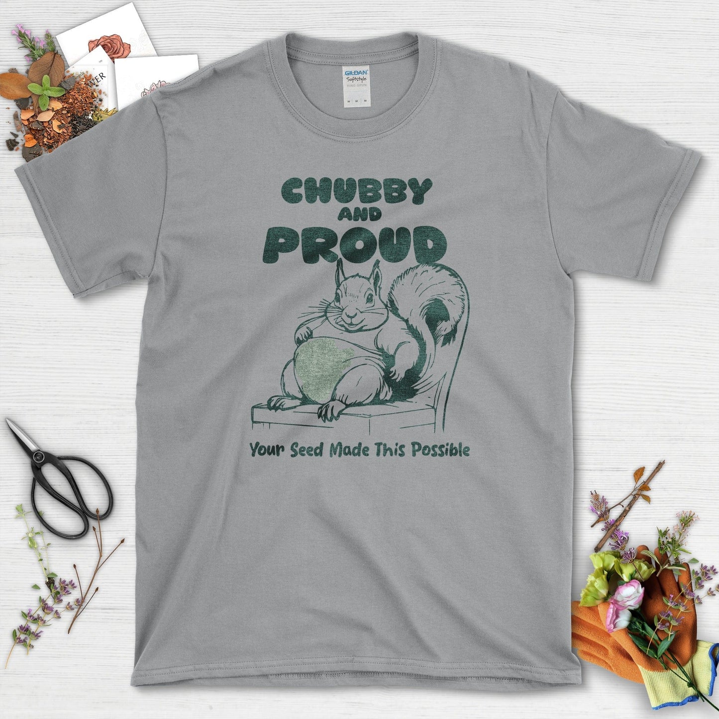 Chubby Proud Squirrel T-Shirt Sport Grey / S T-Shirt