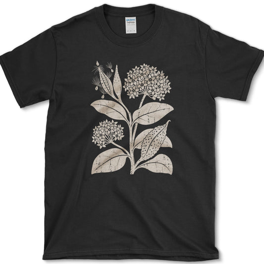 Common Milkweed T-Shirt S / Black Essential Tees