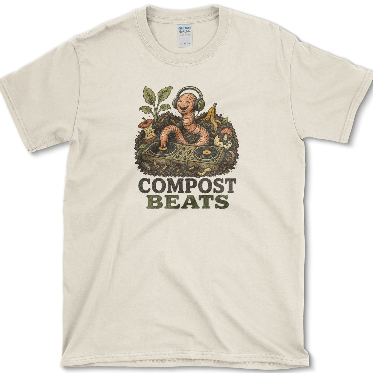 Compost Beats T-Shirt S / Natural Essential Tees