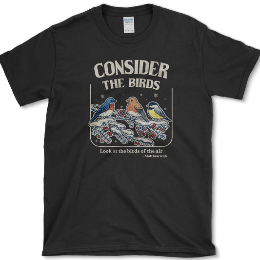 Consider the Birds T-Shirt Essential Tees / S / Black Physical Item