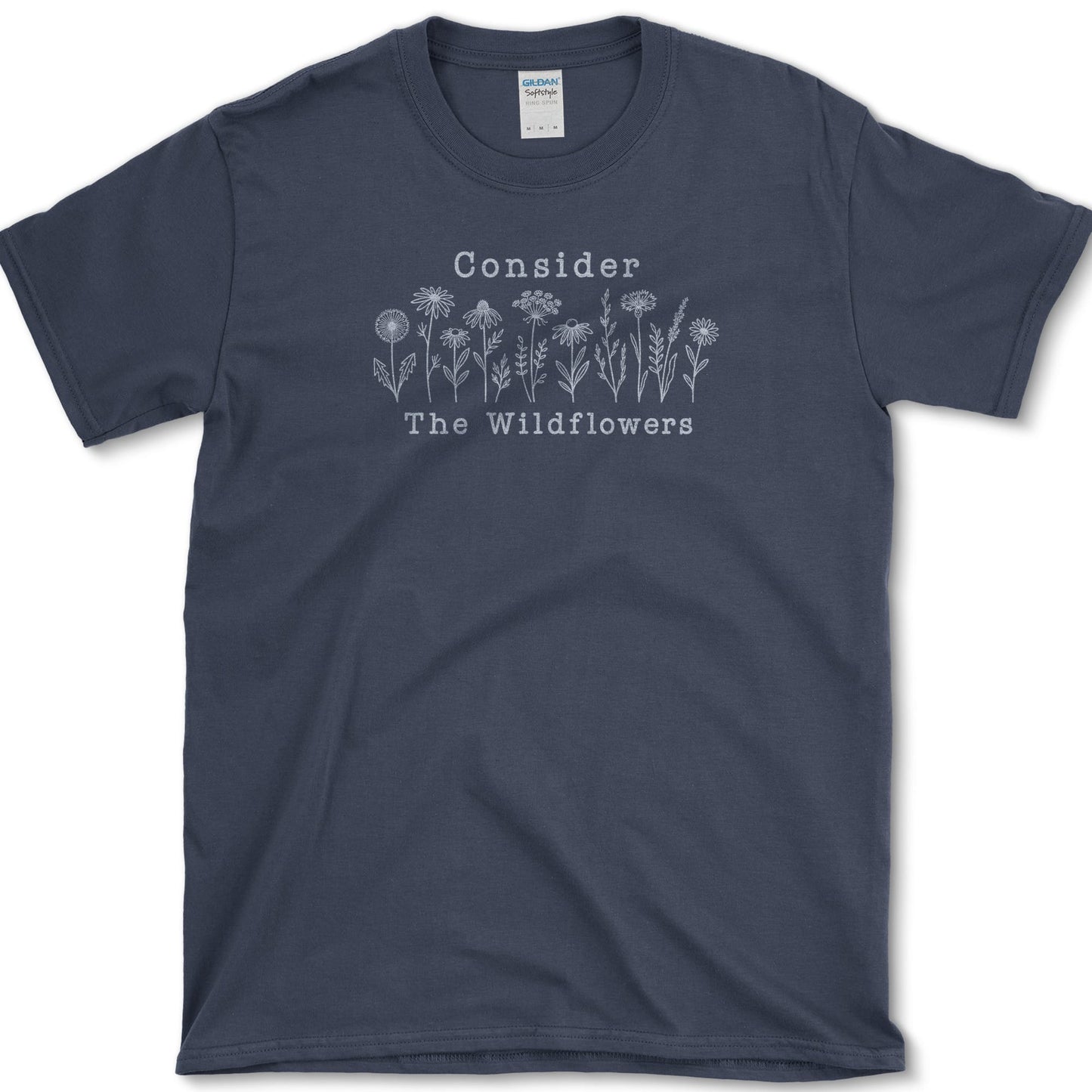 Consider Wildflowers T-Shirt S / Navy Essential Tees