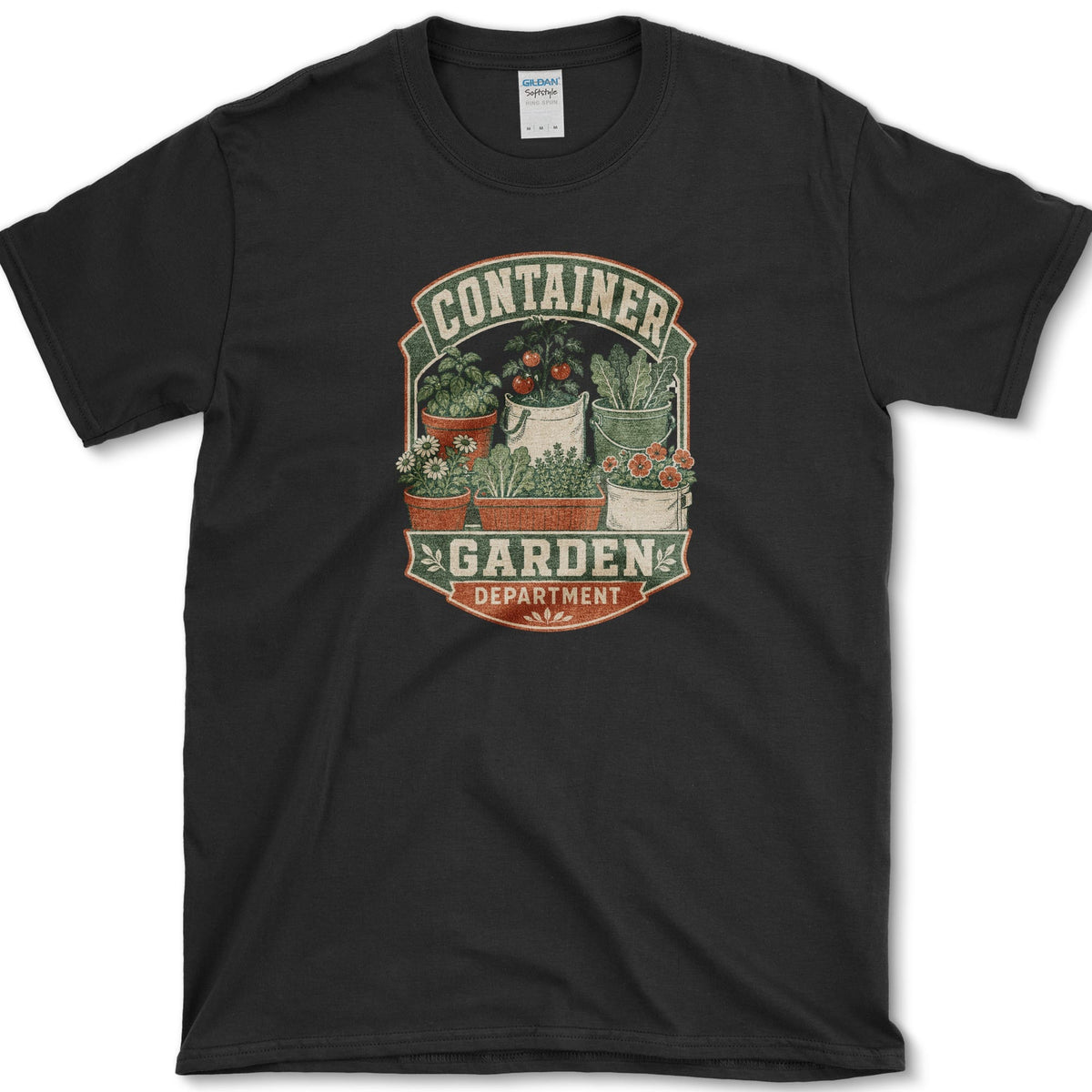 Container Garden Department T-Shirt S / Black Essential Tees