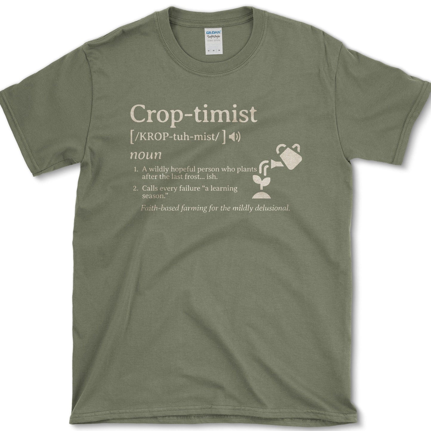 Crop-timist T-Shirt Essential Tees / S / Military Green Physical Item