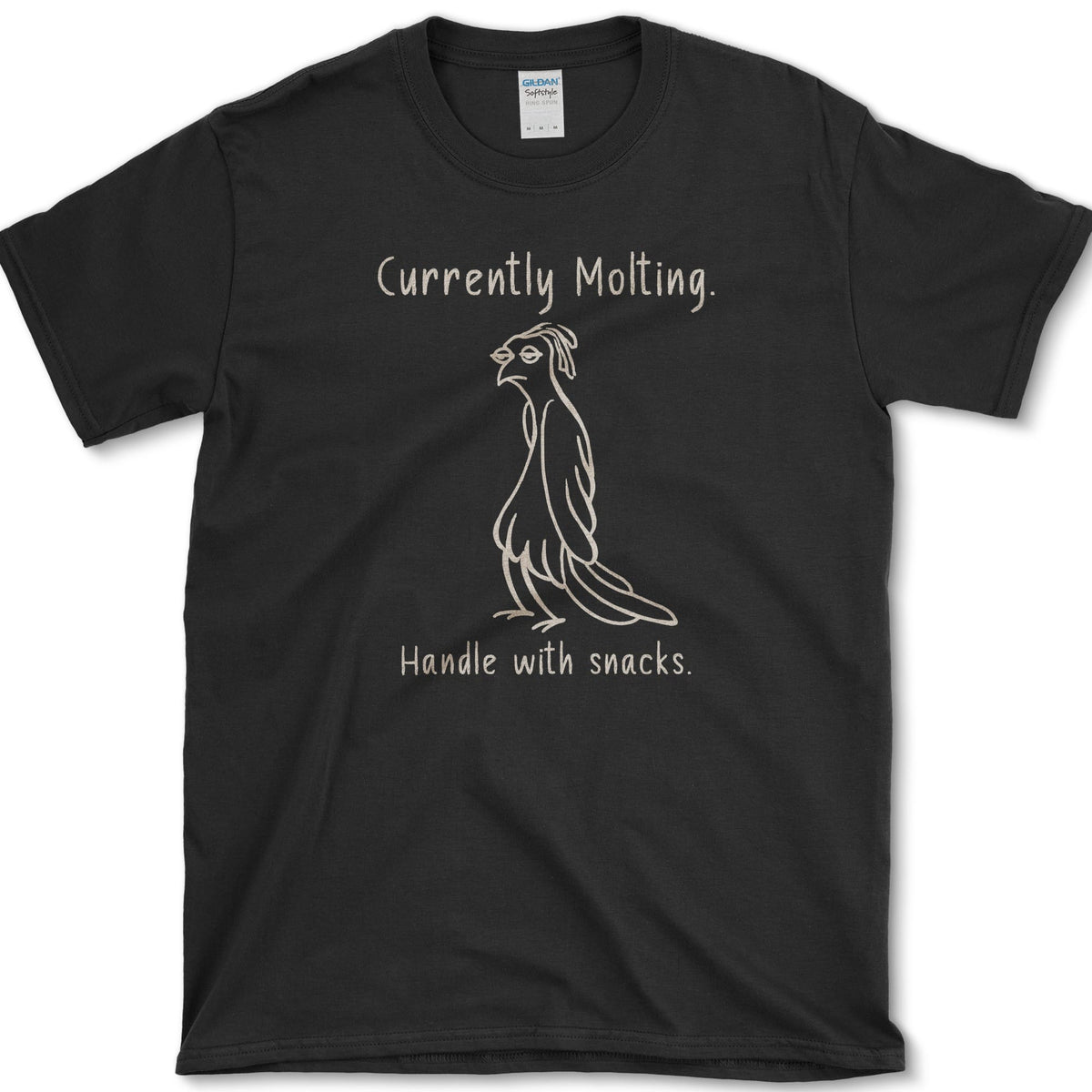 Currently Molting T-Shirt Black / S Essential Tees