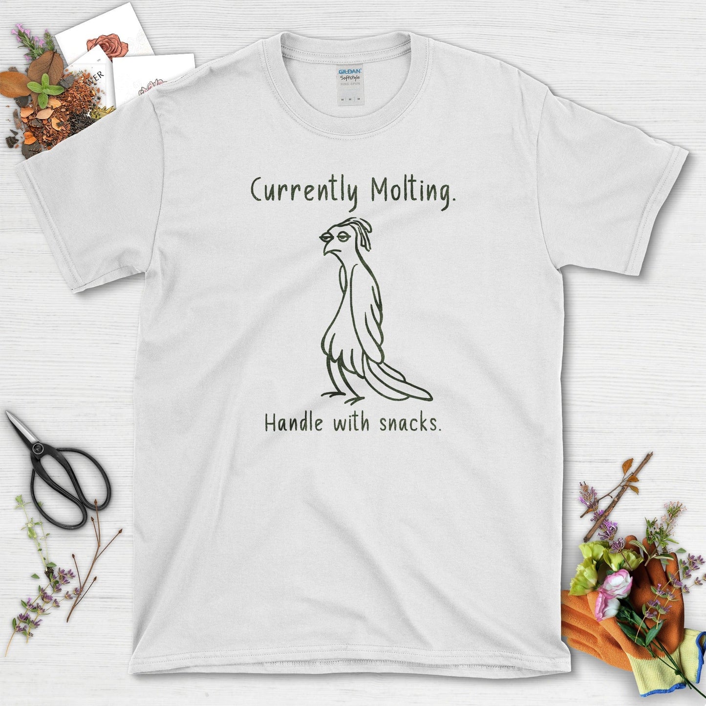 Currently Molting T-Shirt White / S T-Shirt