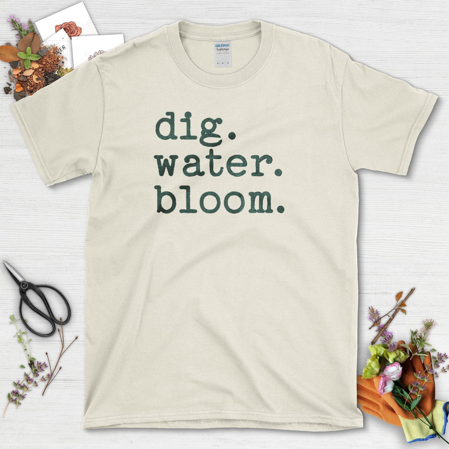 Dig Water Bloom T-Shirt Natural / S T-Shirt