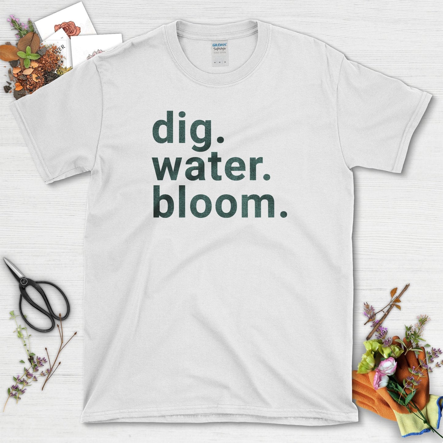 Dig Water Bloom T-Shirt White / S T-Shirt