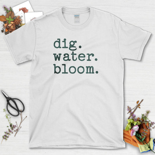 Dig Water Bloom T-Shirt White / S T-Shirt