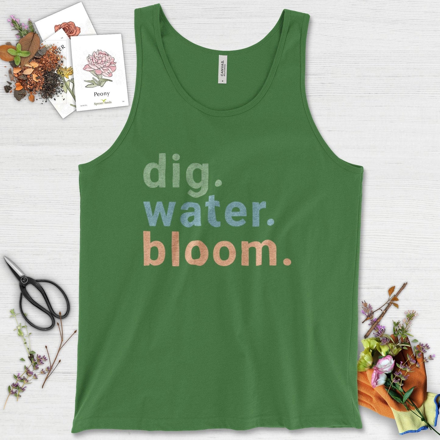 Dig Water Bloom Tank Top Leaf / XS Physical Item