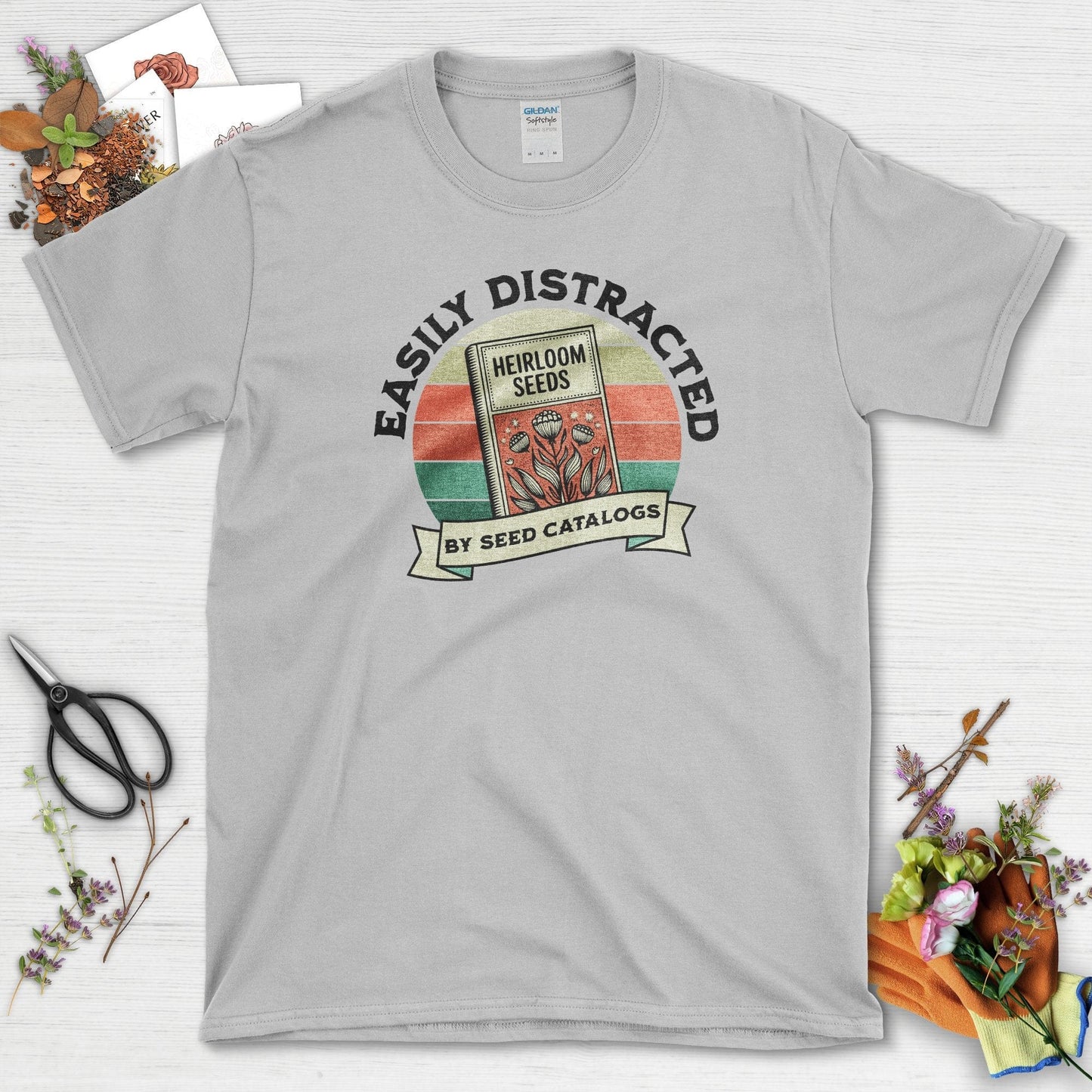 Easily Distracted By Seed Catalogs Youth T-Shirt Youth T-Shirt / XS / Sport Grey Physical Item