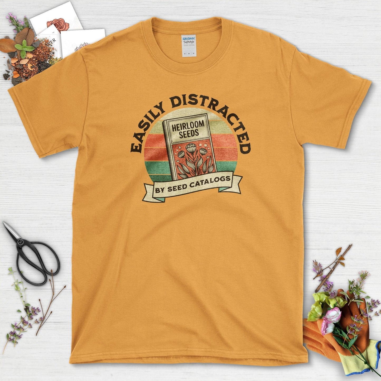 Easily Distracted By Seed Catalogs Youth T-Shirt Youth T-Shirt / XS / Tennessee Orange Physical Item