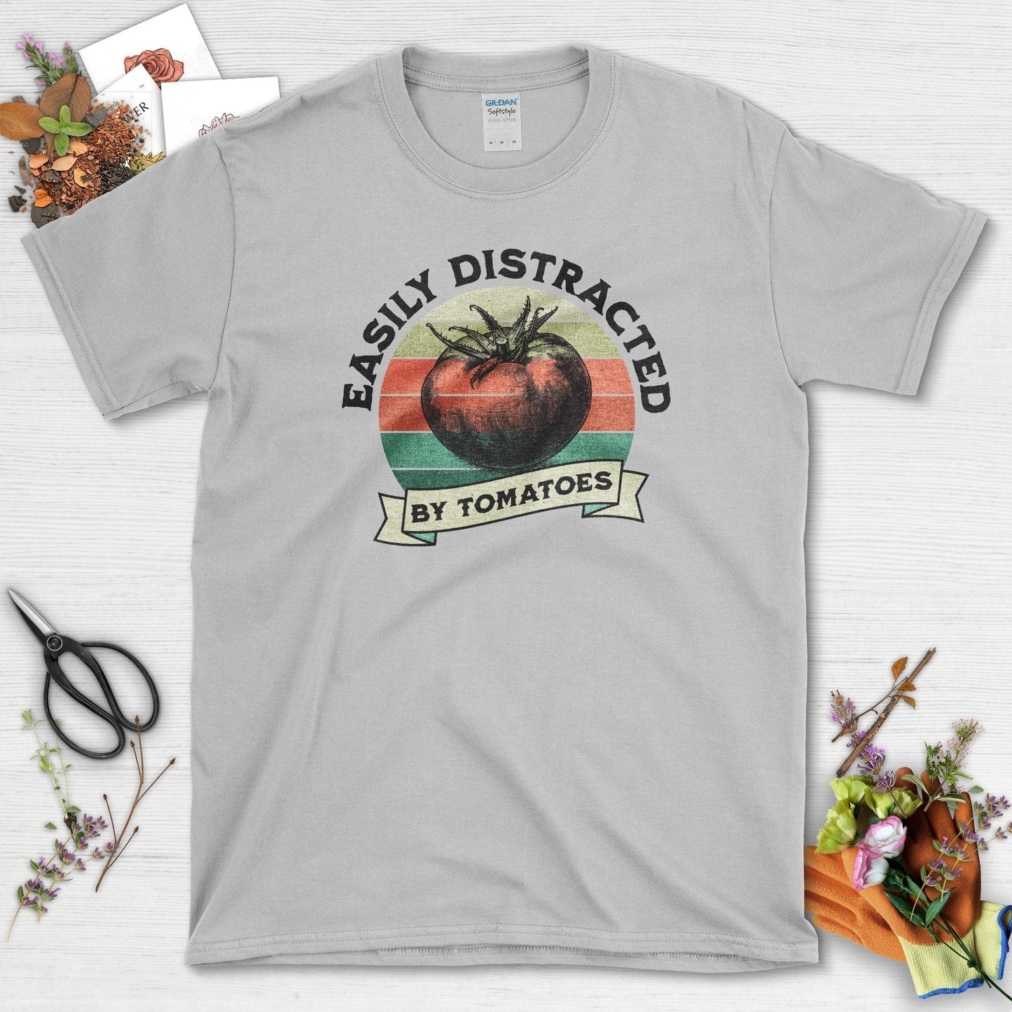 Easily Distracted By Tomatoes Youth T-Shirt Youth T-Shirt / XS / Sport Grey Physical Item
